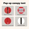 vidaXL Folding Party Tent with Sidewalls Red 3x6 m