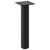 vidaXL Coffee Table Legs 4 pcs Black 42-44 cm Steel
