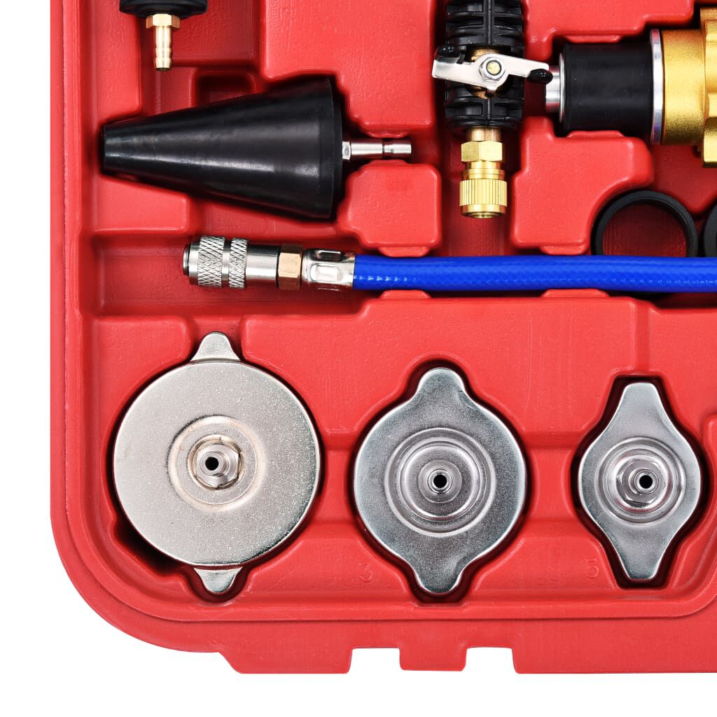 vidaXL 28 Piece Cooling System Radiator Cap Pressure Tester