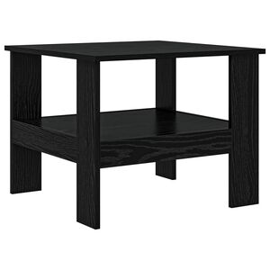 vidaXL Coffee Table Black Oak 57 x 55 x 45 cm Engineered Wood