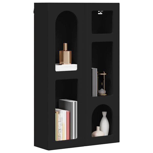 vidaXL Hanging Cabinet Black 59 x 20 x 100 cm Engineered Wood