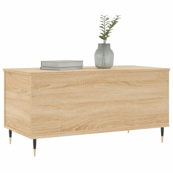 vidaXL Coffee Table Sonoma Oak 90x44.5x45 cm Engineered Wood
