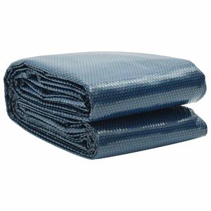 vidaXL Floating PE Solar Pool Film 417 cm Black and Blue