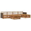 vidaXL Outdoor Sofa Set 6 pcs Natural Solid Acacia Wood