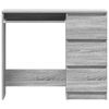 vidaXL Desk Grey Sonoma 90x45x76 cm Engineered Wood