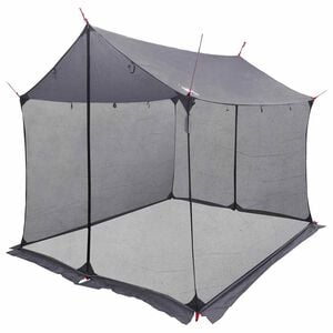vidaXL Camping Tarp with Mesh Walls Grey and Orange 270 x 210 x 210 cm