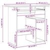 vidaXL Desk Grey Sonoma 80x45x74 cm Engineered Wood