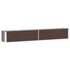 vidaXL Garden Raised Bed Galvanised Steel 320x40x45 cm Brown