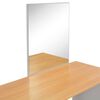 vidaXL Dressing Table with Mirror and Stool Grey 104x45x131 cm