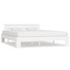 vidaXL Bed Frame without Mattress White 180x200cm Solid Wood Pine