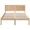 vidaXL Bed Frame Brown 140 x 190 cm Solid Pine wood
