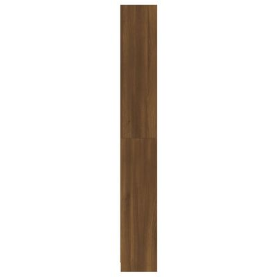vidaXL 5-Tier Book Cabinet Brown Oak 80x24x175 cm Engineered Wood