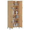 vidaXL Highboard Sonoma Oak 69.5x34x180 cm Engineered Wood