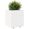 vidaXL Garden Planter White 60x60x72.5 cm Solid Wood Pine