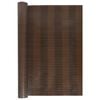 vidaXL Balcony Screen Brown and Black 1000x80 cm Poly Rattan