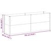 vidaXL Garden Raised Bed Light Brown 195 x 50 x 68 cm Galvanised Steel