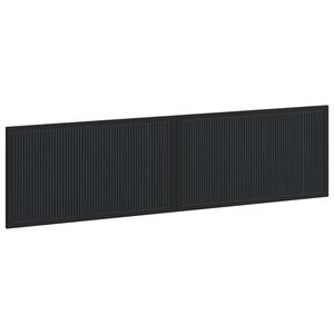 vidaXL Wall-Mounted Headboard EDE Black Engineered Wood