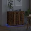 vidaXL LED Sideboard Old Wood 90 x 32 x 75 cm Engineered Wood