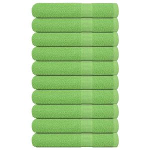 vidaXL Towels "FROGN" 10 pcs Apple Green 100x200 cm 360 gsm