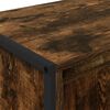 vidaXL TV Cabinet Smoke Oak 140 x 36 x 49.5 cm Engineered Wood