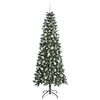 vidaXL Artificial Christmas Tree with 300 LEDs with Stand Green 210 cm
