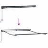 vidaXL Retractable Awning Manual Anthracite 350 x 250 cm