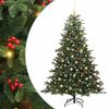 vidaXL Artificial Christmas Tree with 300 LEDs with Stand Green 180 cm