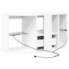 vidaXL Corner LED TV Cabinet White 100 x 40 x 50 cm Engineered Wood