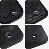 vidaXL Car Mat 4 pcs Black Rubber