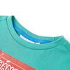Kids' T-shirt with Short Sleeves Dark Mint 116