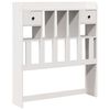 vidaXL Bookcase Bed without Mattress White 90x200 cm Solid Wood Pine