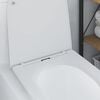 vidaXL Toilet Seat White 47 x 36 x 3.4 cm Duroplast