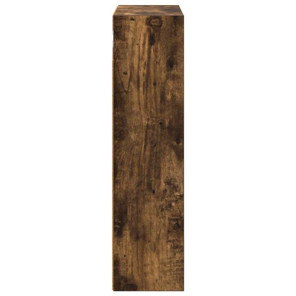 vidaXL Bathroom Wall Cabinet with Shelf Smoked Oak 40 x 16 x 62.5 cm