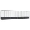 vidaXL Aviary with Extension Silver 834,5x107x212 cm Steel