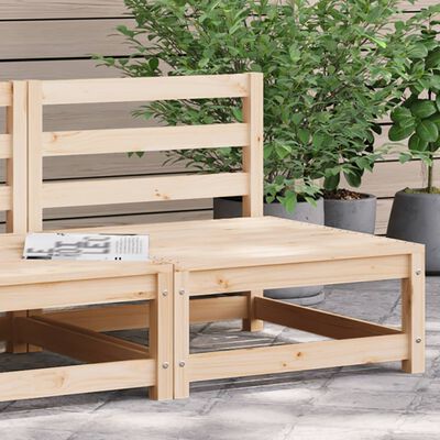 vidaXL Garden Sofa Armless 70x70x67 cm Solid Wood Pine