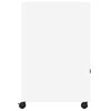 vidaXL Printer Stand with Wheels White 60x48x74 cm