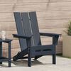 vidaXL Folding Adirondack Chair Navy 74.5 x 80.5 x 90cm HDPE