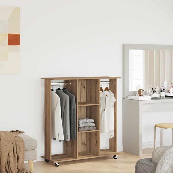 vidaXL Wardrobe Artisan oak 102 x 38 x 110 cm Engineered wood