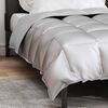 vidaXL Winter Duvet Silver 135 x 200 cm Satin and Microfiber