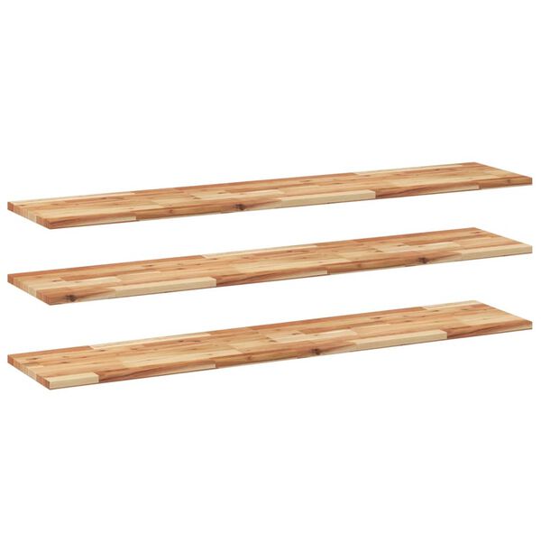 vidaXL Floating Shelves 3 pcs 160x30x2 cm Oil Finished Solid Wood Acacia