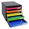 Exacompta Big-Box Plus Desktop Drawer Set Harlequin with 5 Drawers