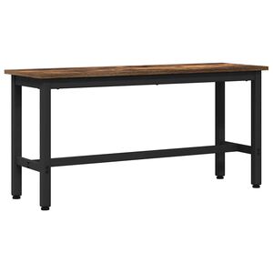 vidaXL Dining Bench Smoked Oak 100 x 32.5 x 48.5 cm