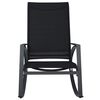 vidaXL Garden Rocking Chairs 2 pcs Textilene Black