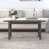 vidaXL Coffee Table Grey 110x55x45 cm Solid Wood Pine