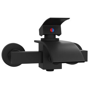 vidaXL Shower Mixer Tap Black G 1 / 2 inches