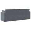 vidaXL Floor Sofa Bed Dark Grey 213 x 70 x 77 cm Velvet