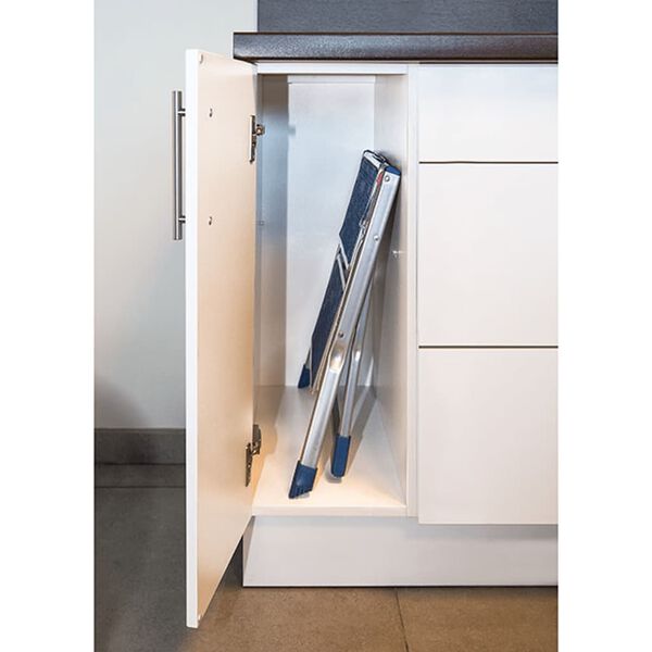 Escalo Foldable Step Stool 150 kg Metal Grey and Blue