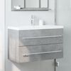 vidaXL Sink Cabinet Concrete Grey 80x38.5x48 cm Engineered Wood