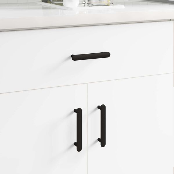 vidaXL Cabinet Handle 474 pcs Black 121 x 16.6 x 28.3 mm Iron