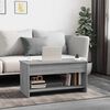vidaXL Coffee Table Grey Sonoma 102x50x52.5 cm Engineered Wood